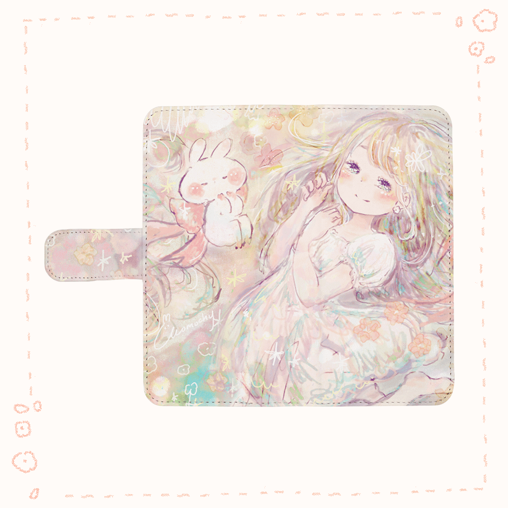 グッズ紹介 手帳型スマホケースとトートバッグ Momochyのおうち イラストレーターももちーのwebサイト