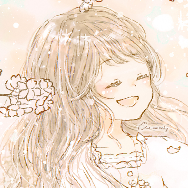 フリーアイコン＊桜(ソメイヨシノ)と女の子のイラスト