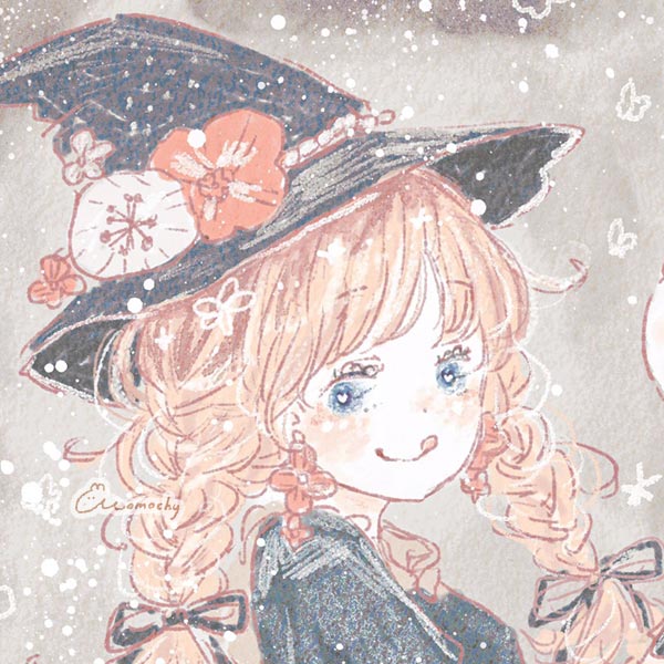 ハロウィンフリーアイコン22 三つ編み魔女っこ Momochyのおうち イラストレーターももちーのwebサイト