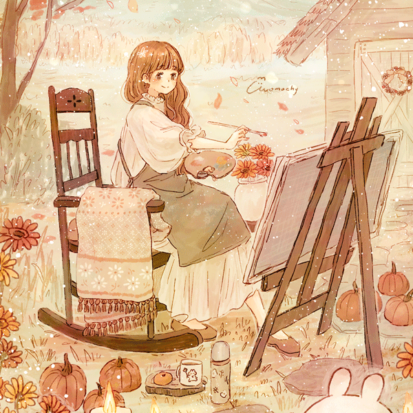 フリーアイコン ガーベラと女の子のイラスト Momochyのおうち イラストレーターももちーのwebサイト