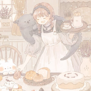 フリーアイコン＊うさぎ・抱っこ・女の子